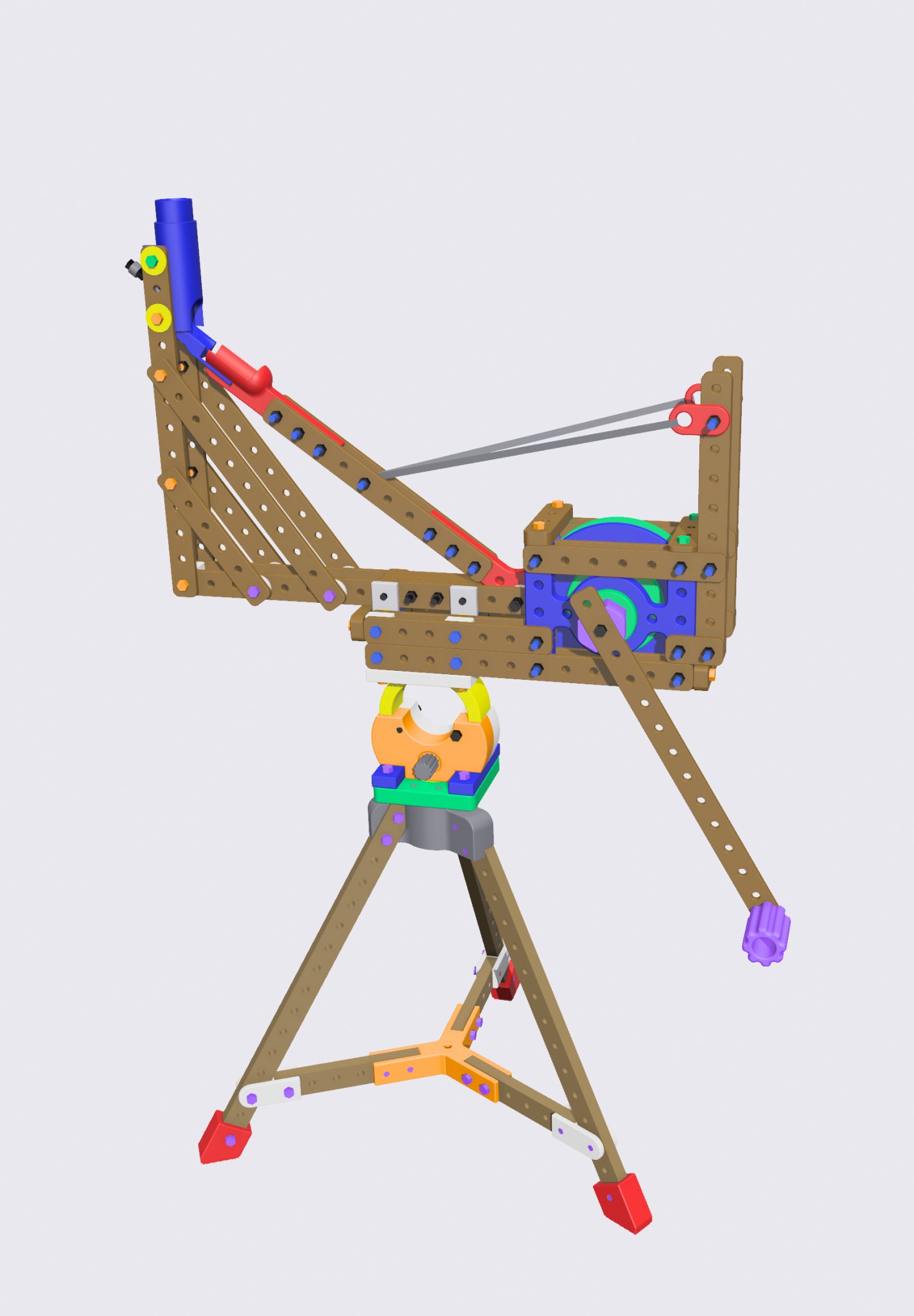 Công cụ bắn đá lặp lại từ khối xây dựng mô-đun