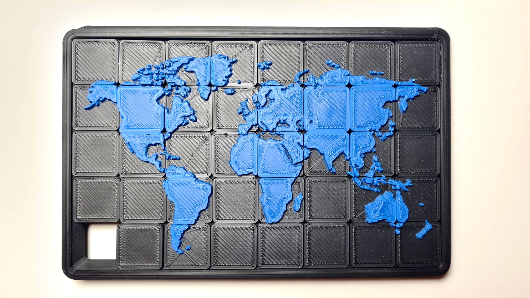 Câu đố trượt bản đồ in sẵn từ thời thơ ấu