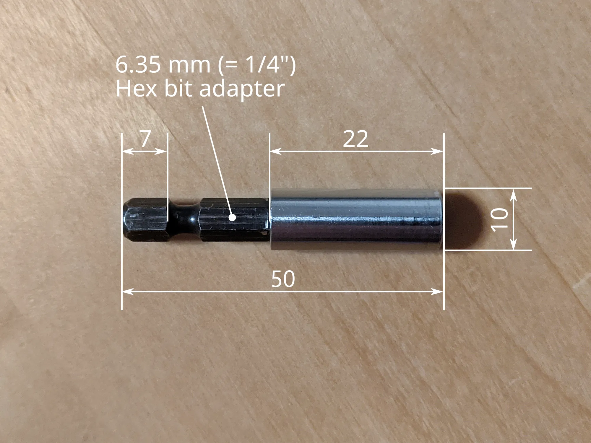 Cán tuốc nơ lùn công thái học cho đế bit hex từ tính