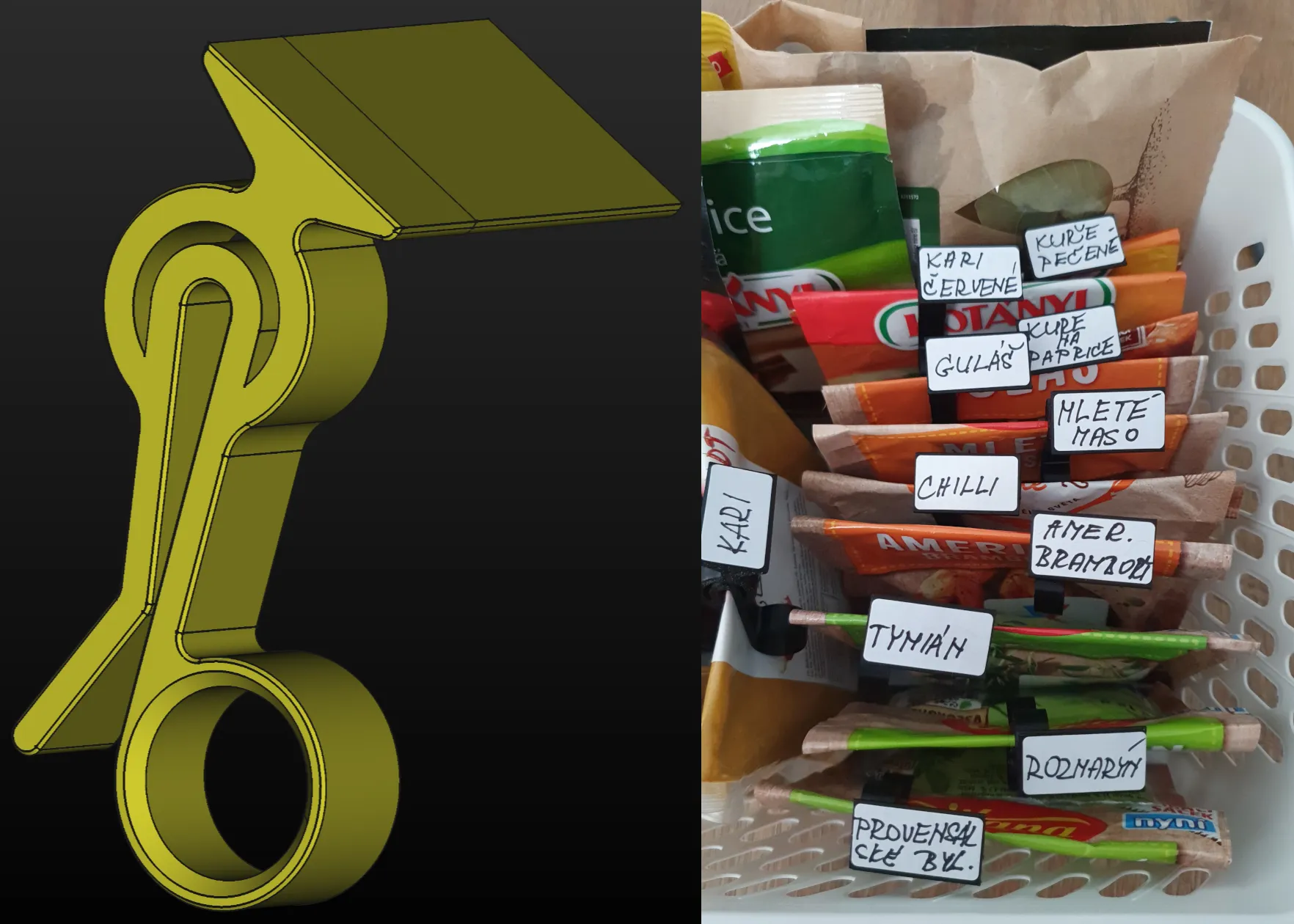 Kẹp túi có không gian cho nhãn dán giấy