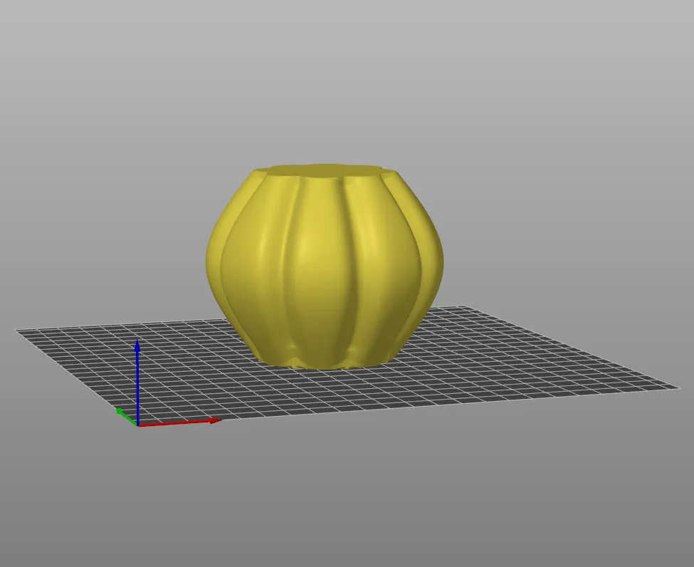 Bình hoa bí ngô dễ in theo chế độ bình hoa