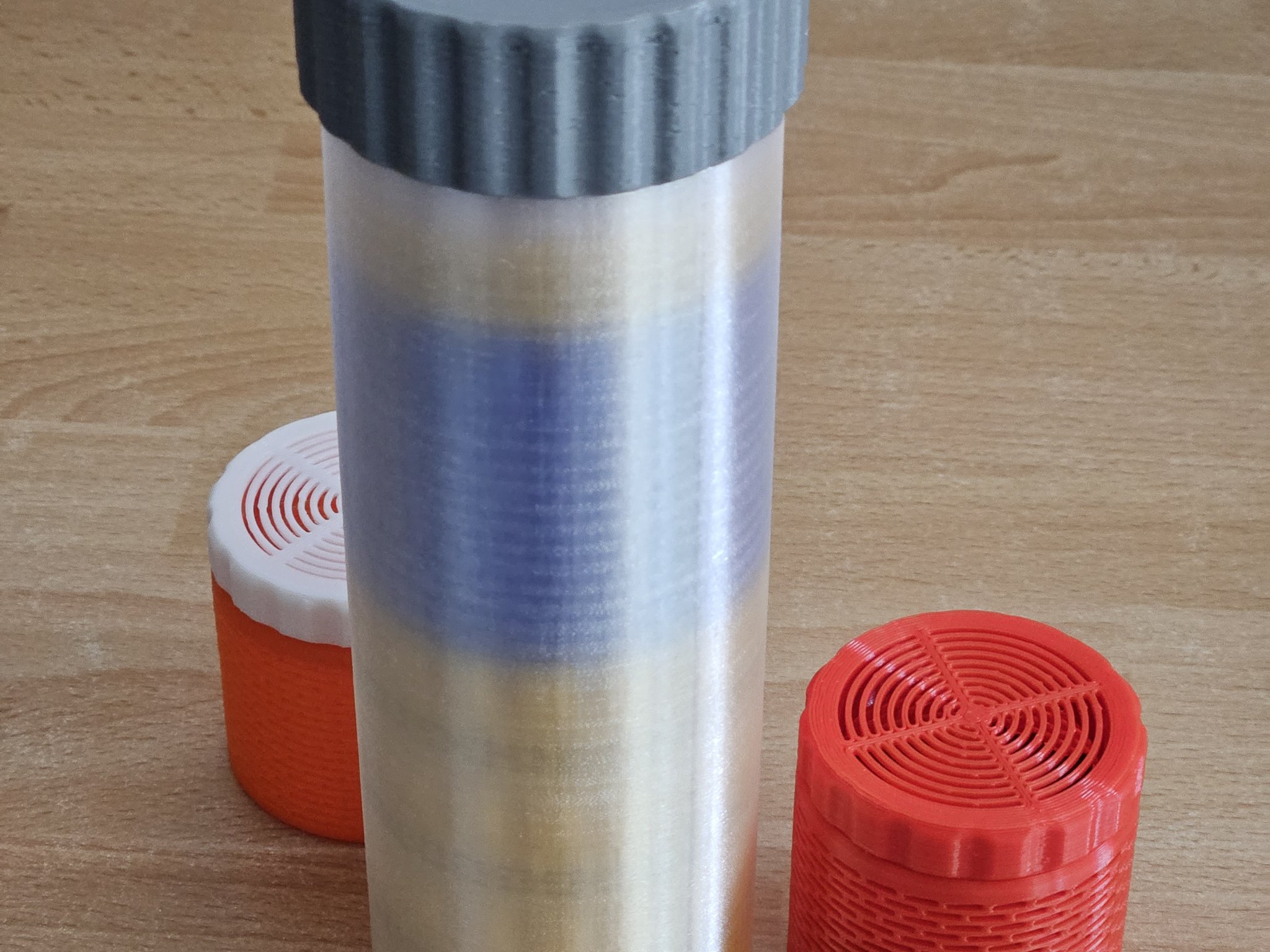 Đồ chứa gel silica kín khí với nắp vặn và gioăng TPU