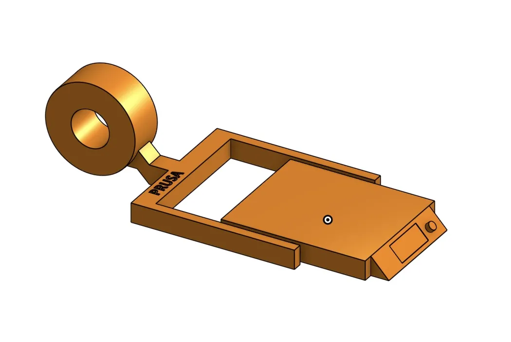 Móc khóa Prusa với chức năng lật bàn in độc đáo