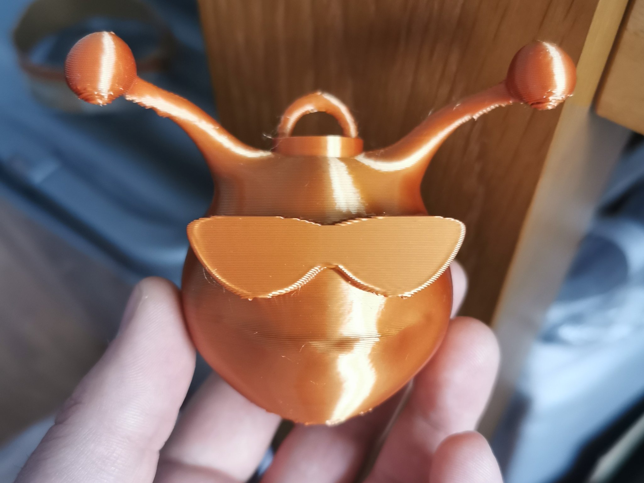 Đầu trang trang trí Giáng sinh hình đầu Big Earl