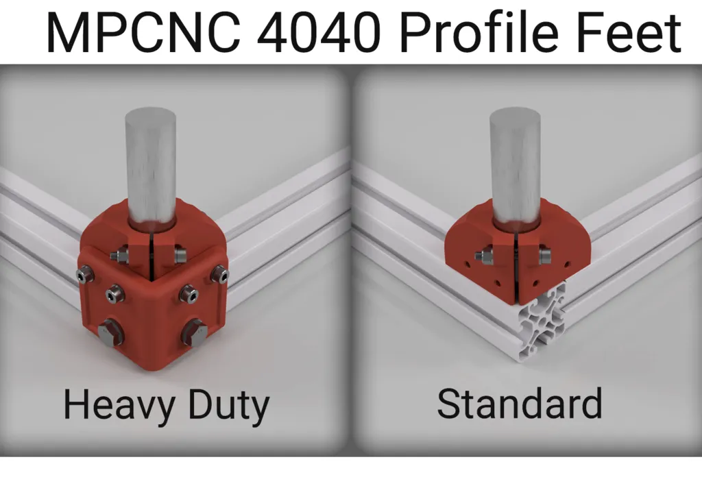 Chân đế cho MPCNC Burly hoặc Primo với phụ kiện nặng 4040