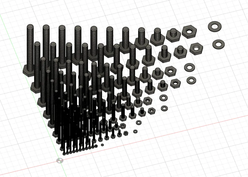 Bộ vít, đai ốc và vòng đệm đa năng