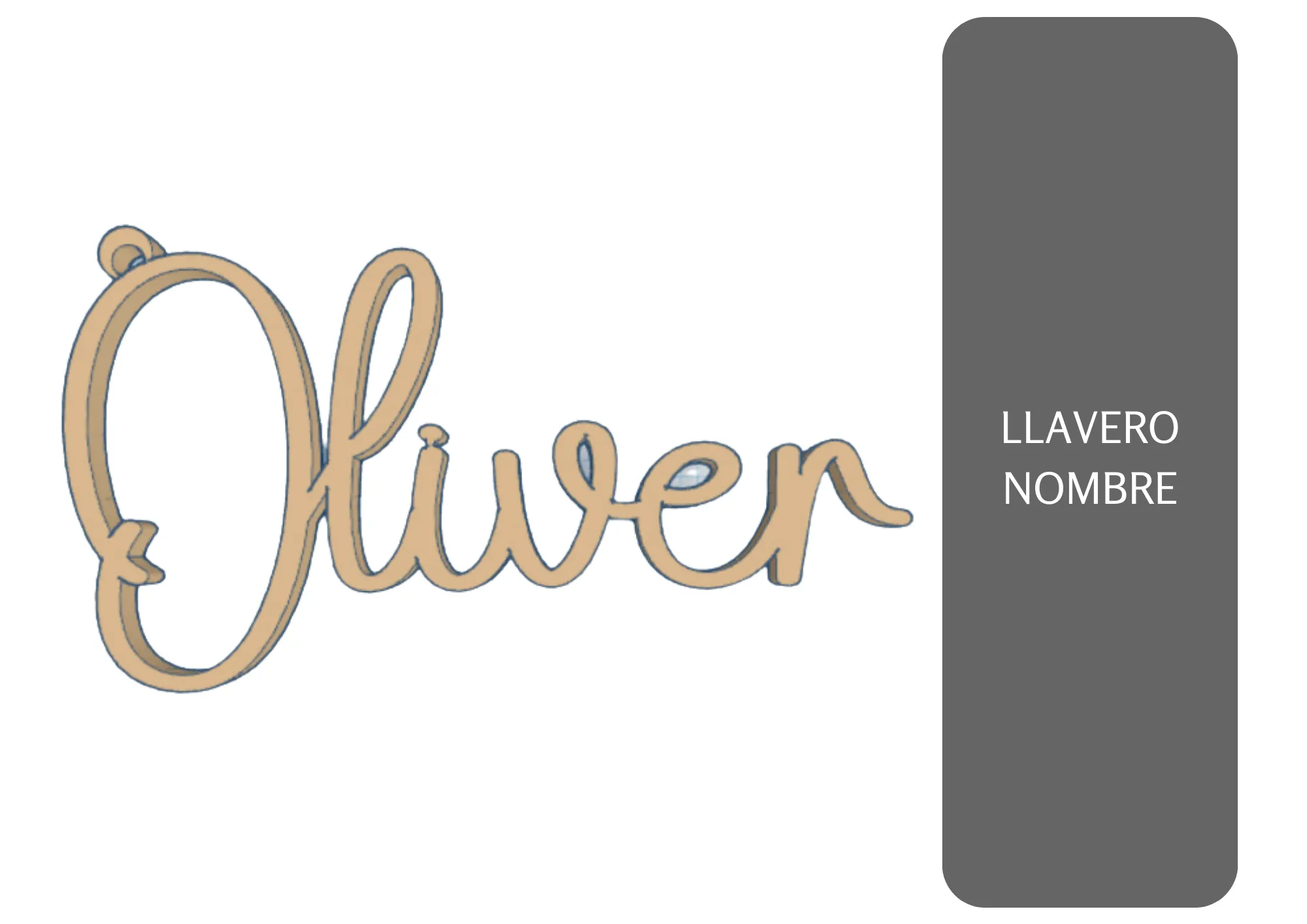 Móc khóa với tên cá nhân hóa độc đáo