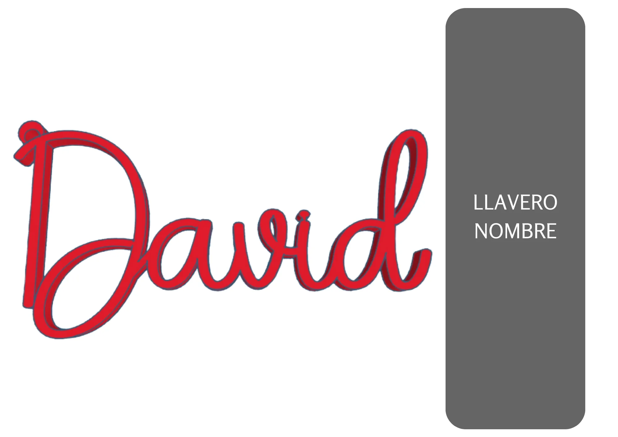 Tên móc chìa khóa cá nhân hóa 3D