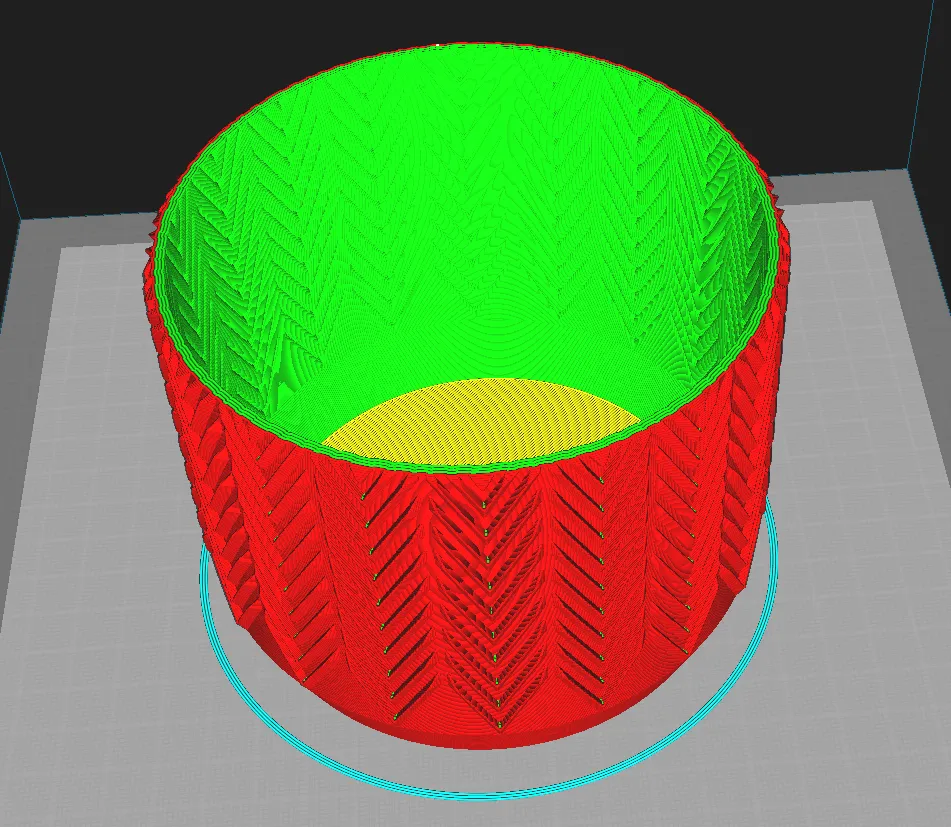 Chậu hoa kiểu khối lớn sẵn sàng in chế độ bình