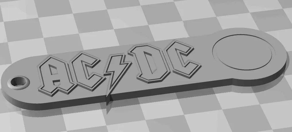 Móc khóa acdc cho xe đẩy siêu thị