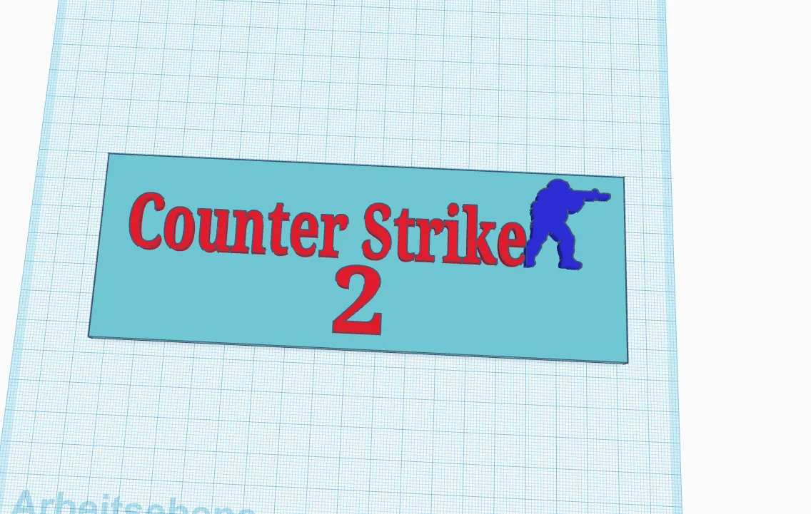 Mô hình bàn chơi game Counter Strike 2 phong cách hiện đại