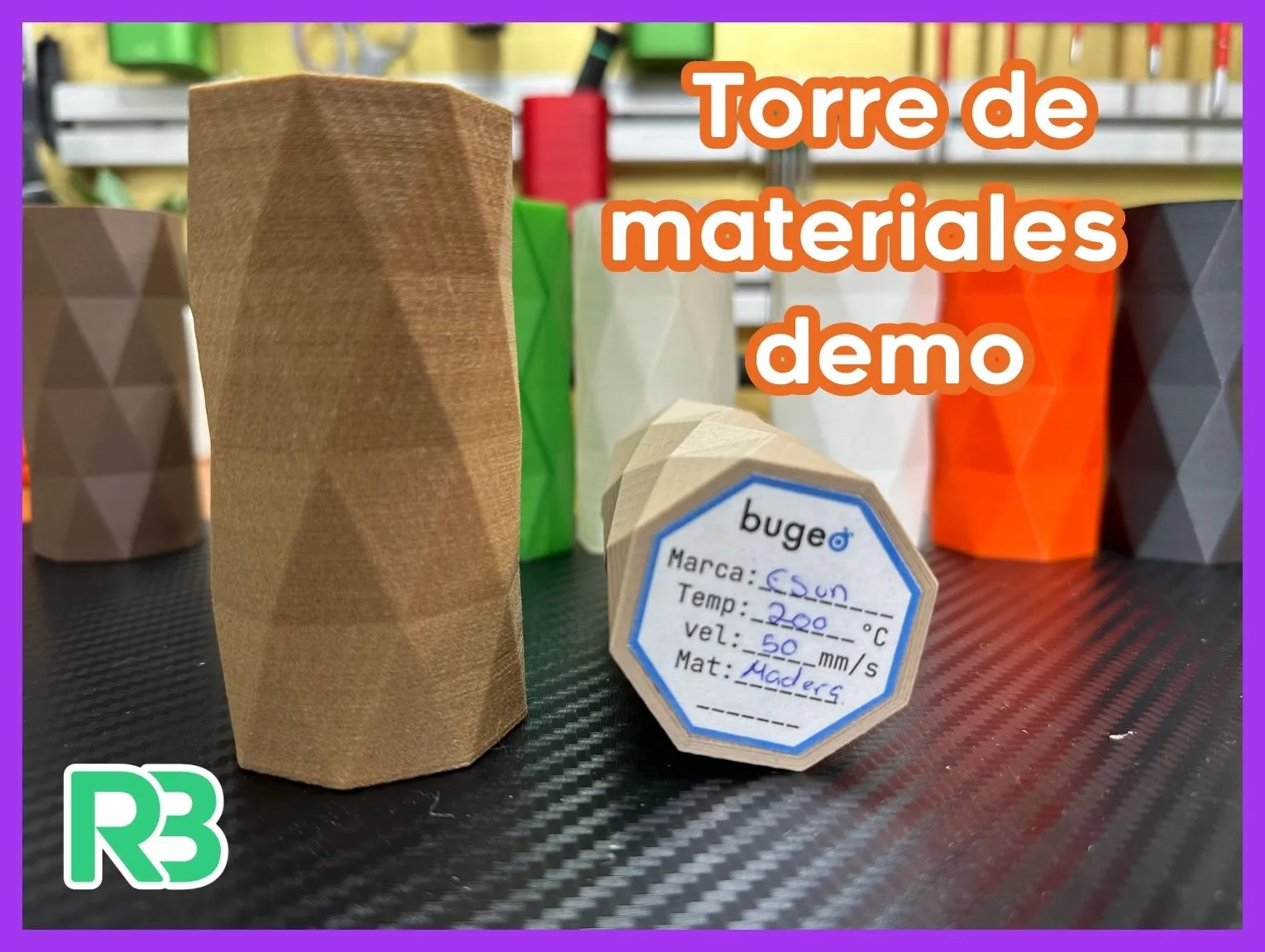 Mô hình tháp trưng bày vật liệu in 3D