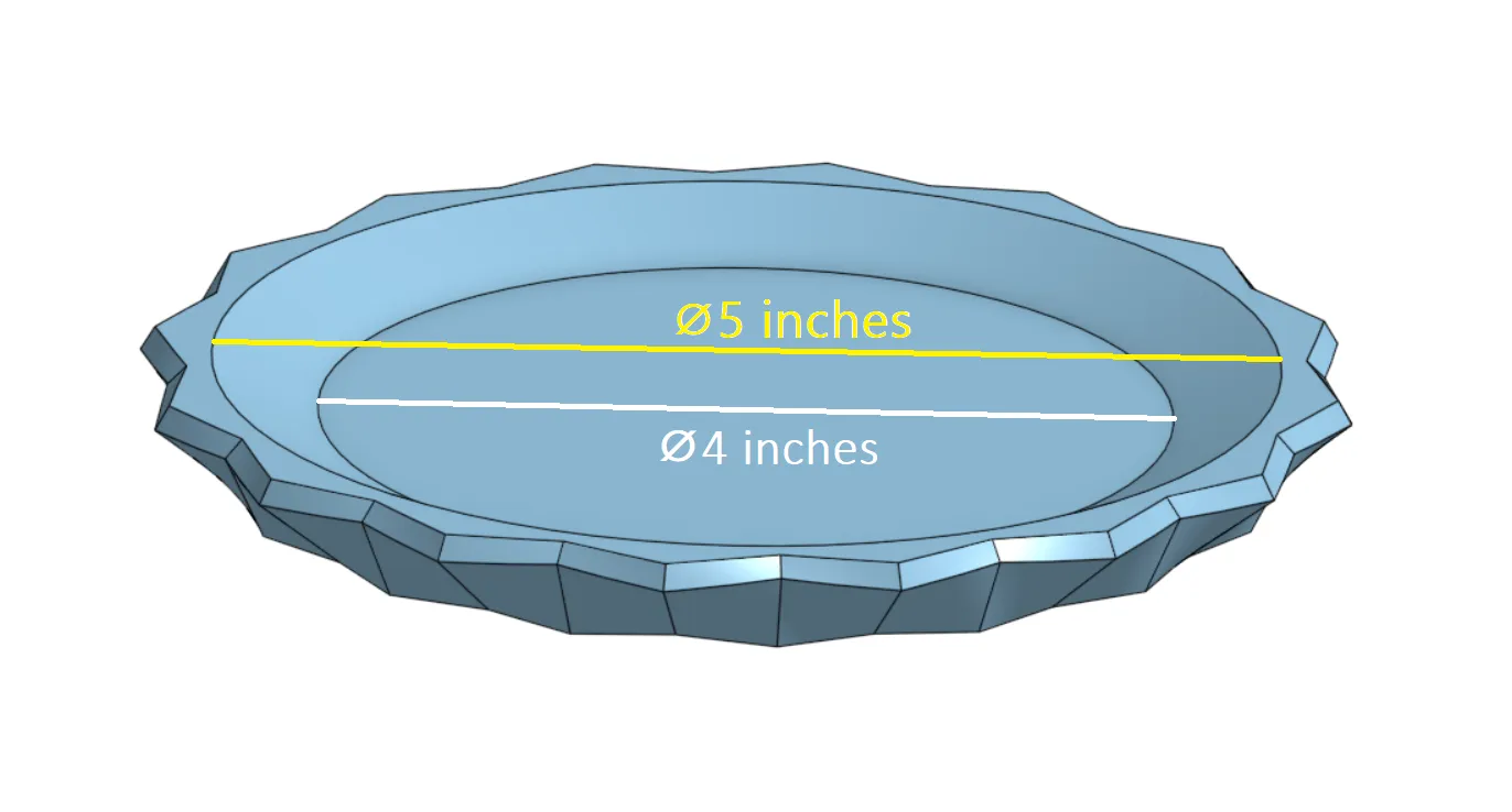 Đĩa trang trí nhỏ để đựng đồ vật như trang sức và chìa k...