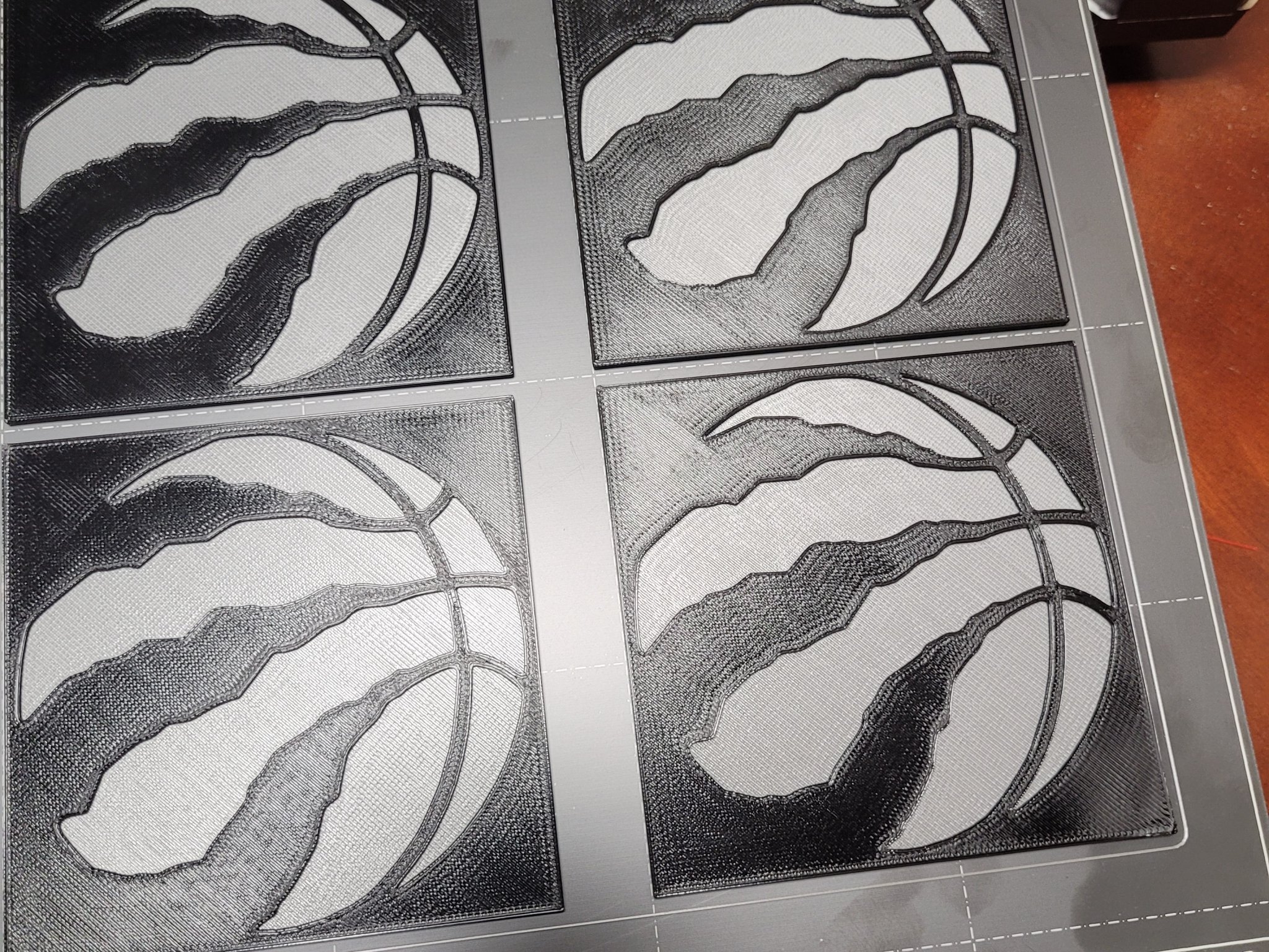 Đế lót ly hình Raptors phong cách thấp 3D