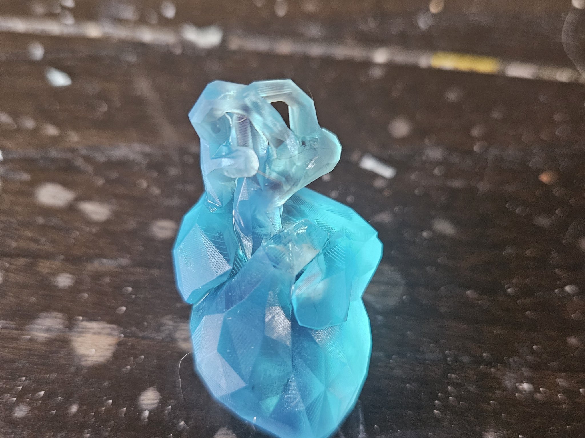 Dây chuyền hình trái tim phong cách Low Polly