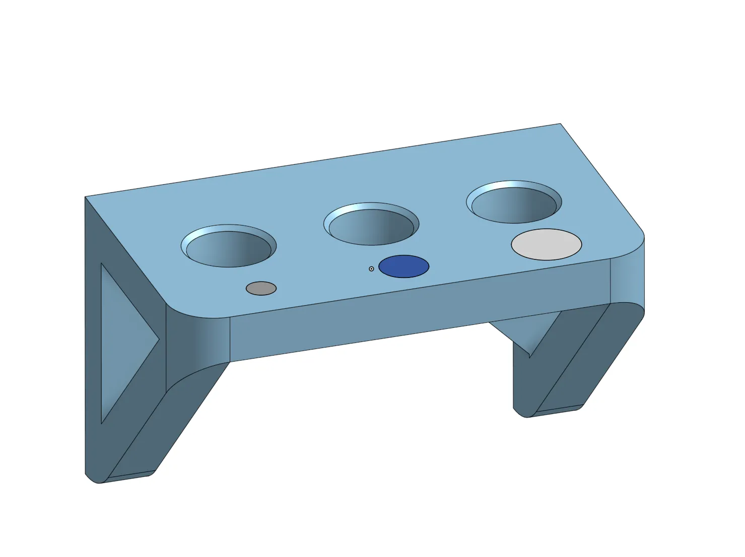 Giá đỡ đục lỗ treo tường có nhãn kích thước