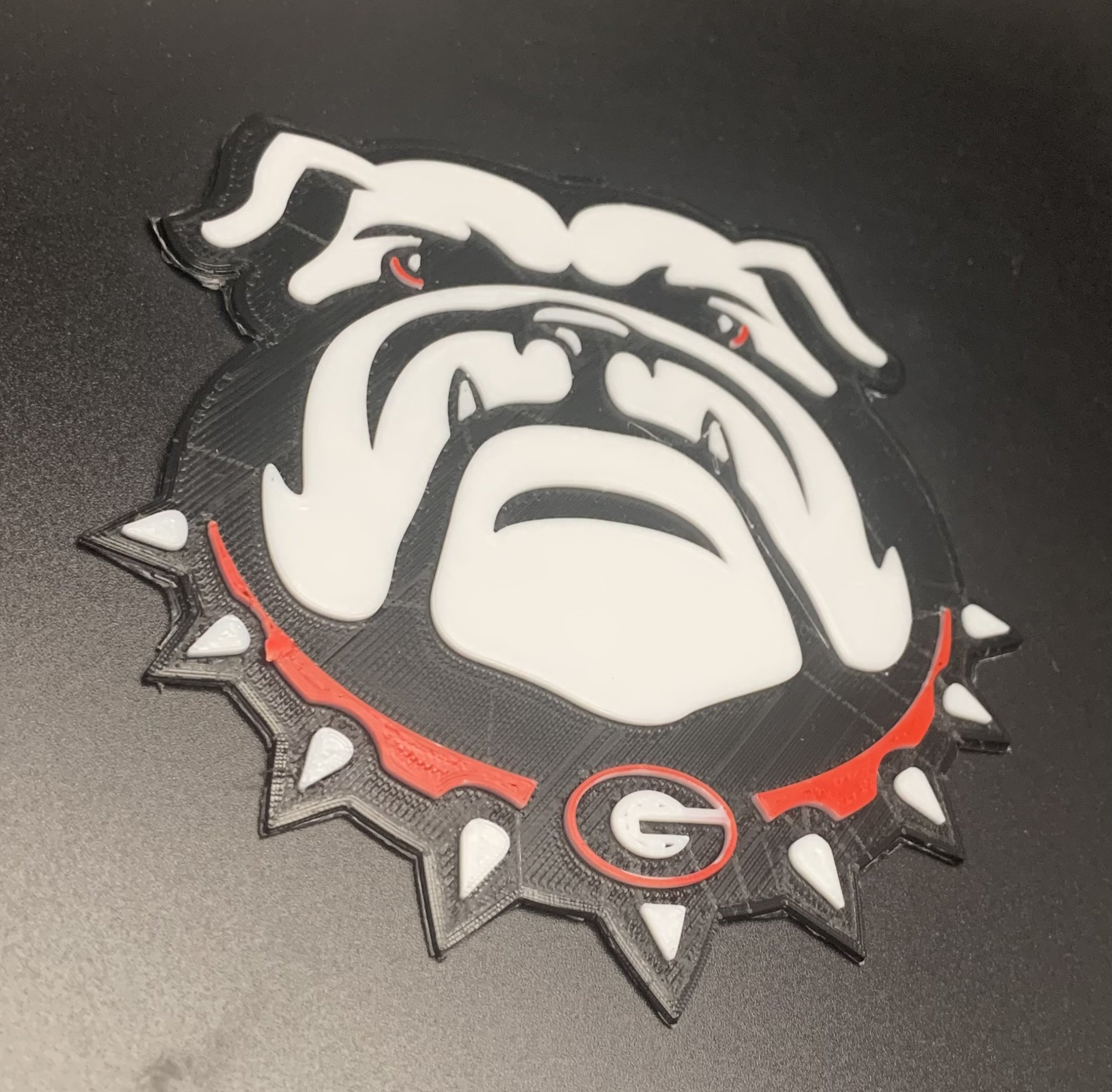 Biểu tượng UGA Bulldogs 3D độc đáo cho máy in 3D