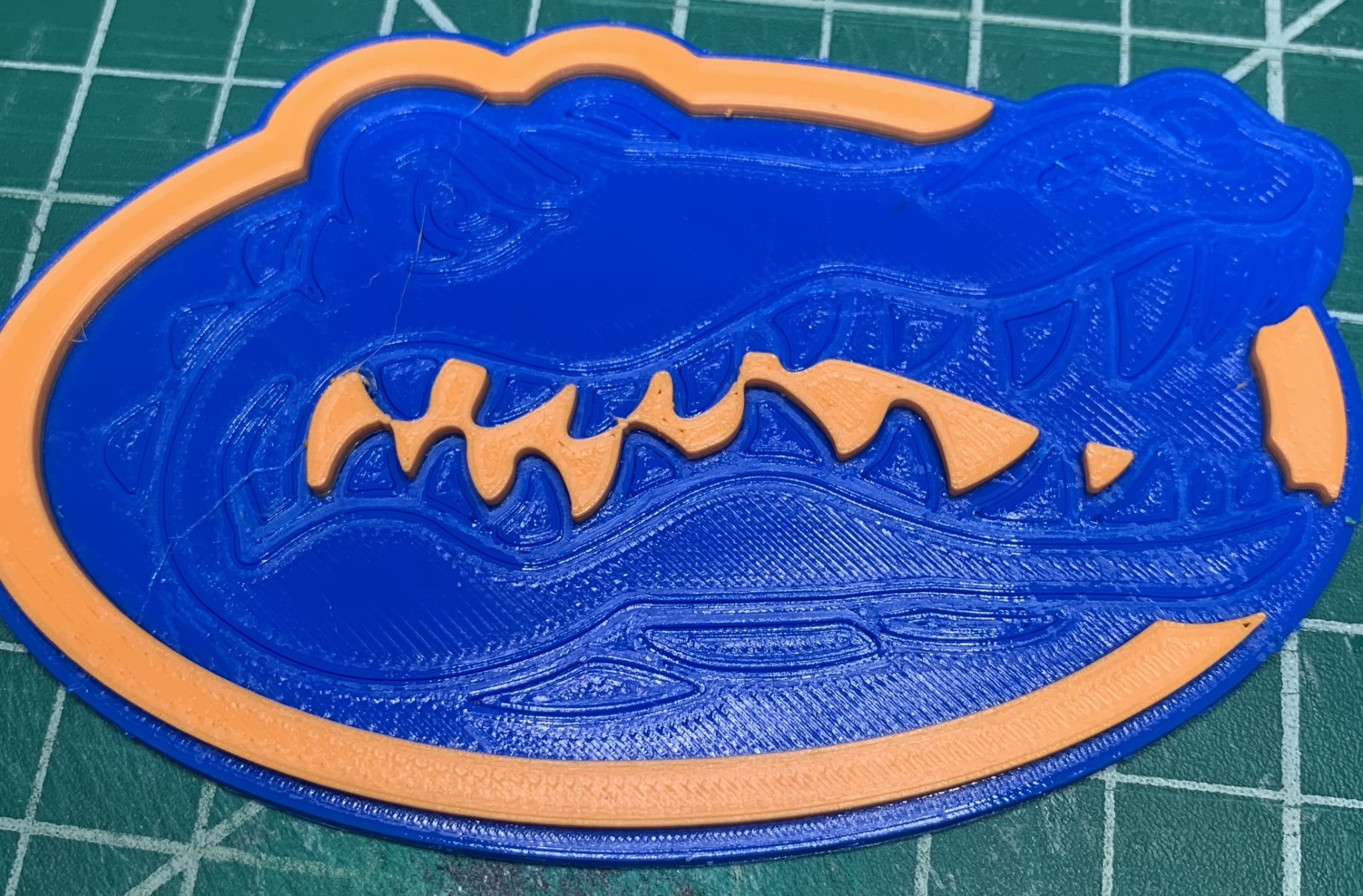 Biểu tượng đội bóng UF Gators 3D sắc nét