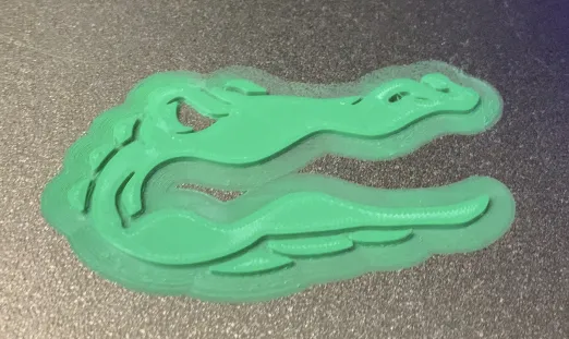 Biểu tượng đội bóng UF Gators 3D sắc nét