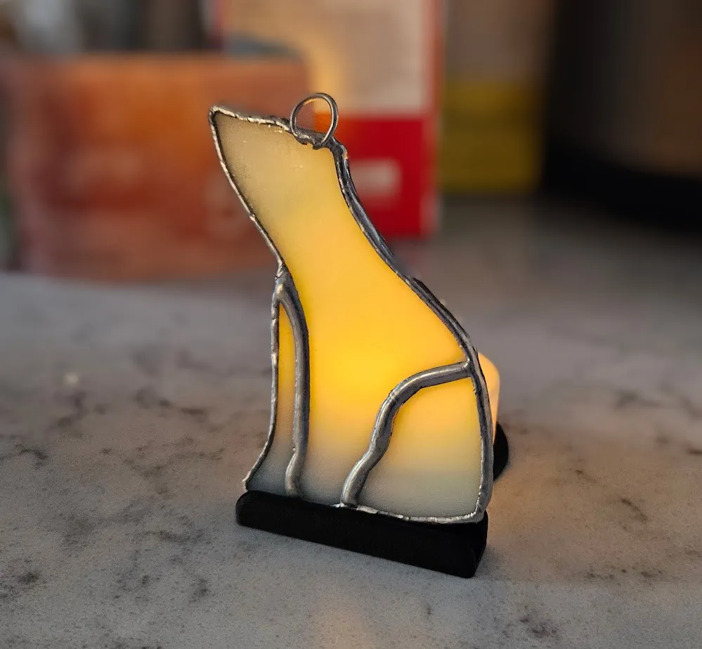 Giá đỡ ánh nến tea light bằng kính màu