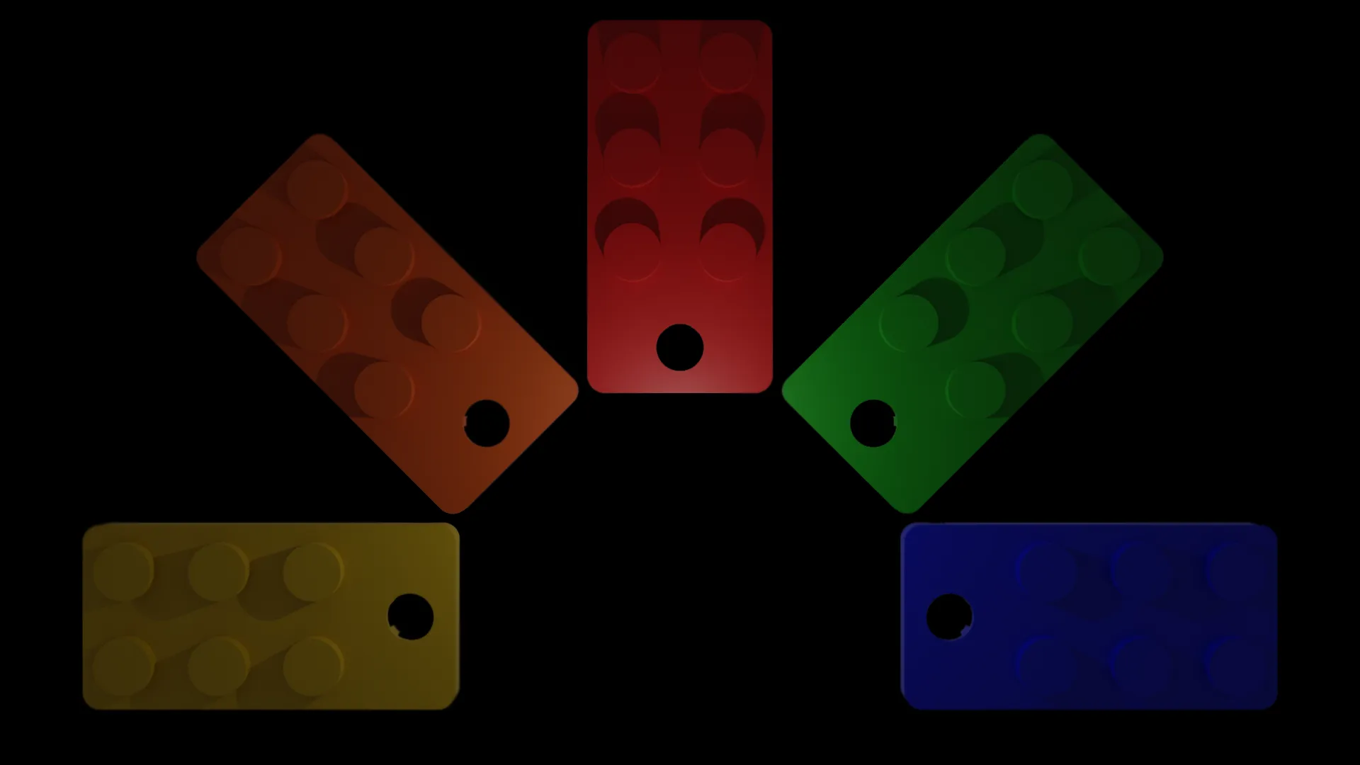 Móc khóa gạch tương thích với LEGO® và Duplo