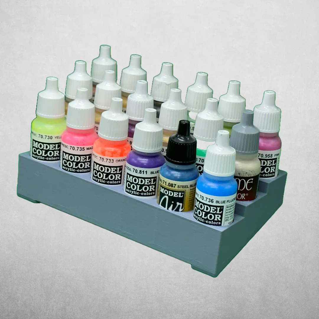 Giá đỡ chai sơn mô-đun cho 18 chai nhỏ 17ml