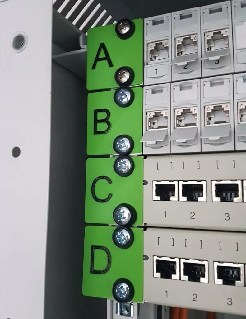 Nhãn dán cho Patchpanel và thiết bị mạng khác