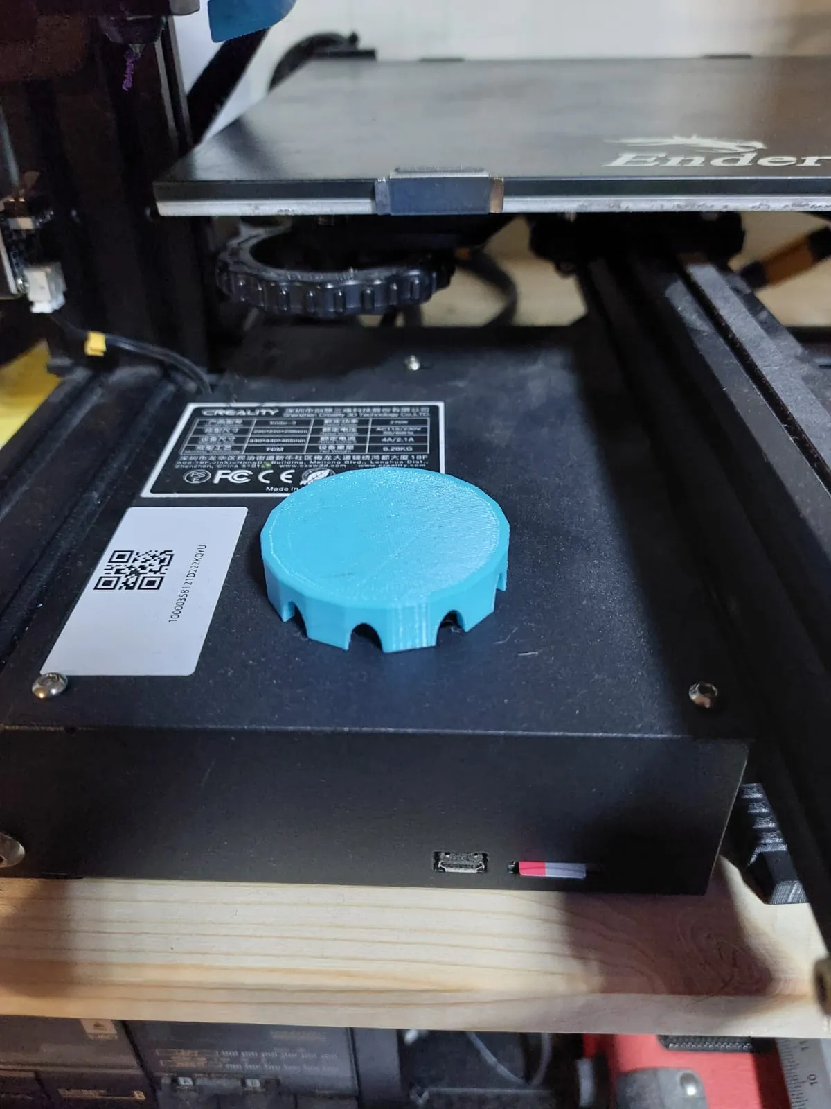 Nắp che bụi quạt cho máy in 3D Ender 3V2