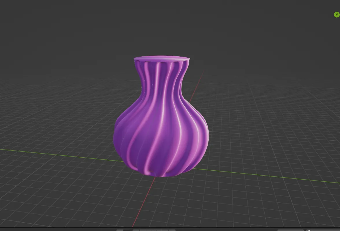 Bình hoa xoắn độc đáo cho trang trí nội thất