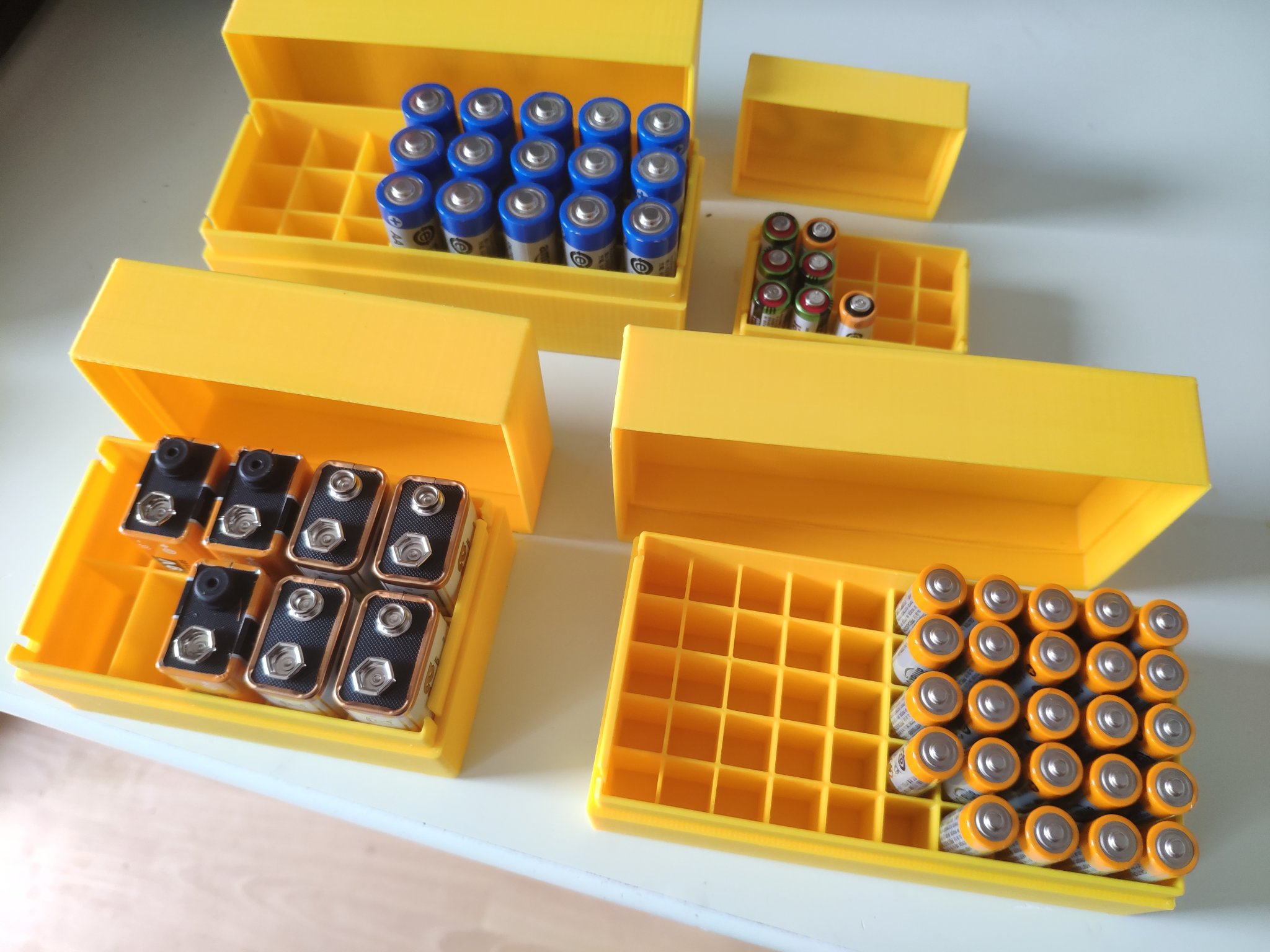 Bộ Hộp Pin Duncan AA AAA PP3 23A (Thêm cả C và D)