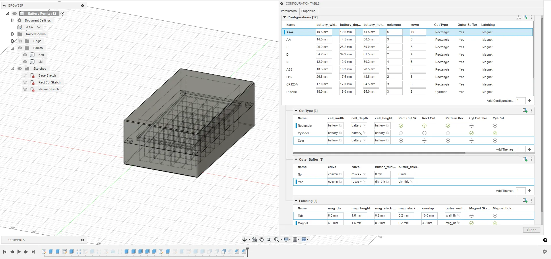Hộp đựng pin tùy chỉnh với thiết kế gọn nhẹ