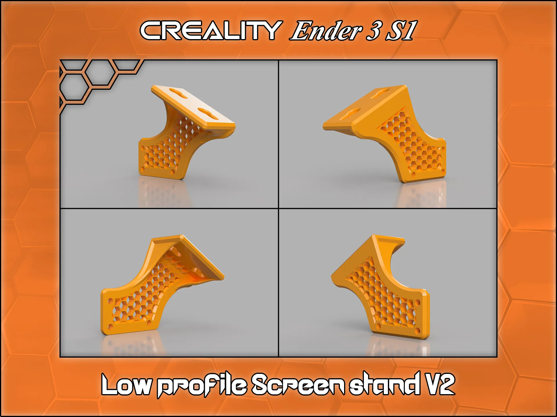 Giá đỡ màn hình thấp cho Ender 3 S1 V2 (cải tiến độ bền)