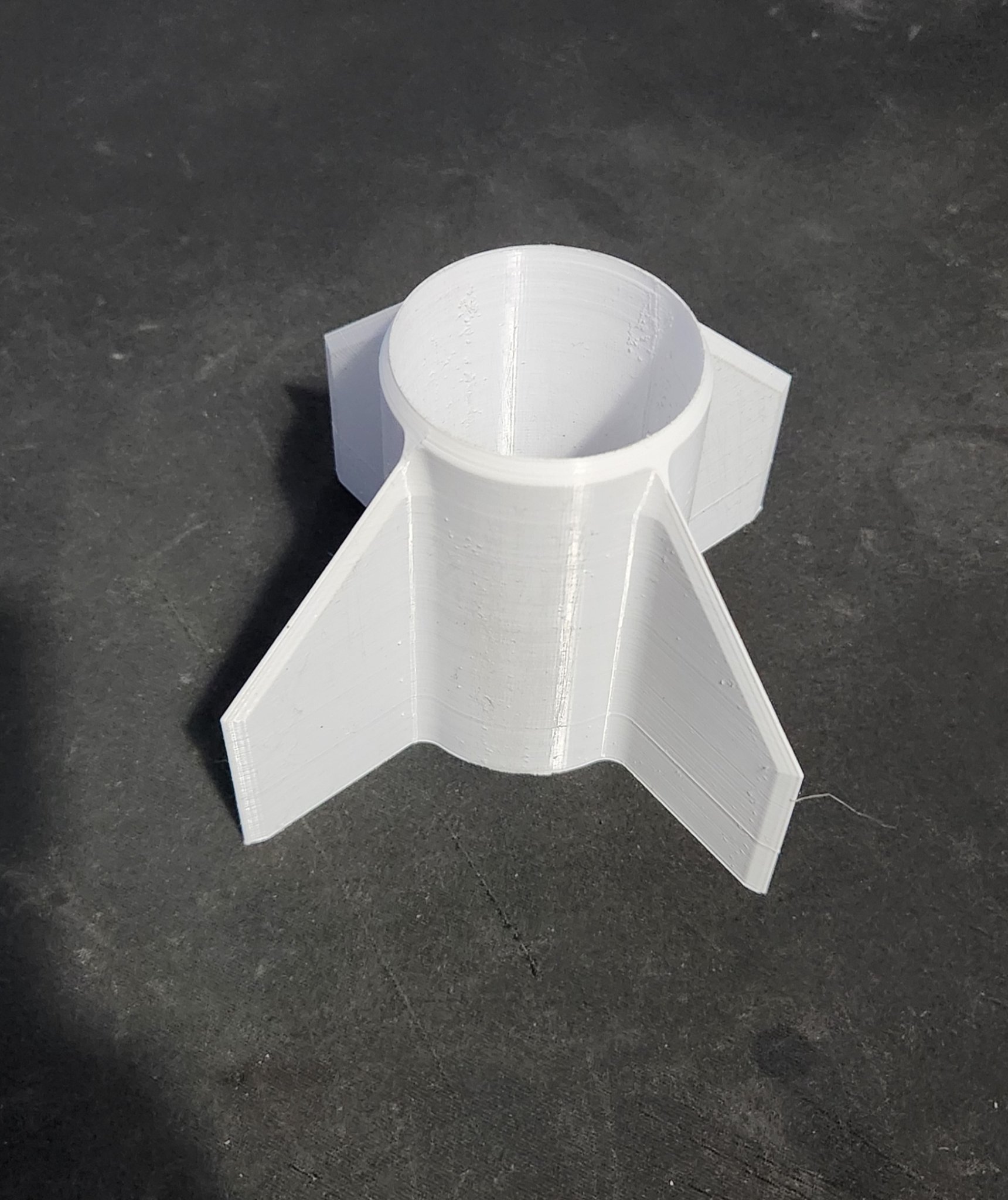 Cánh tên lửa mô hình với ống cho thân 50mm