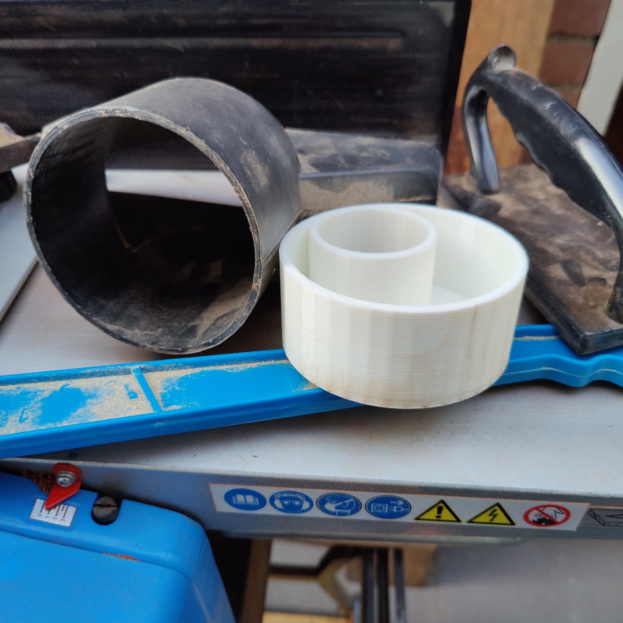 Bích giảm cho máy phay Gude với ống hút Festool 45mm