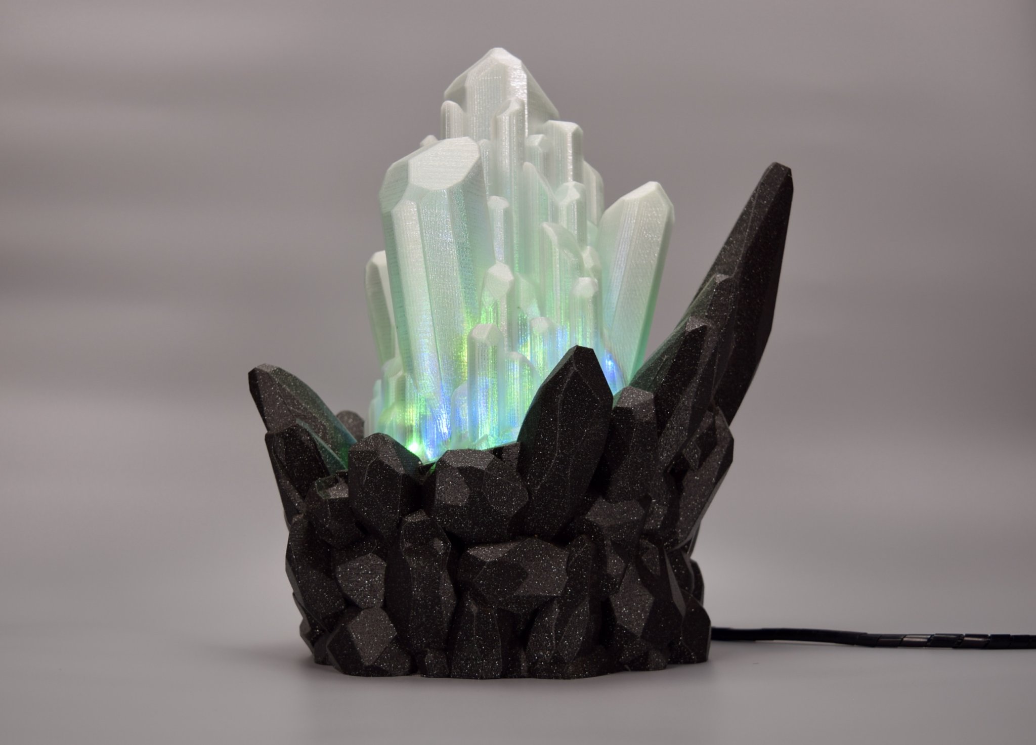 Đèn Led pha lê 2 với nhiều màu sắc kết hợp