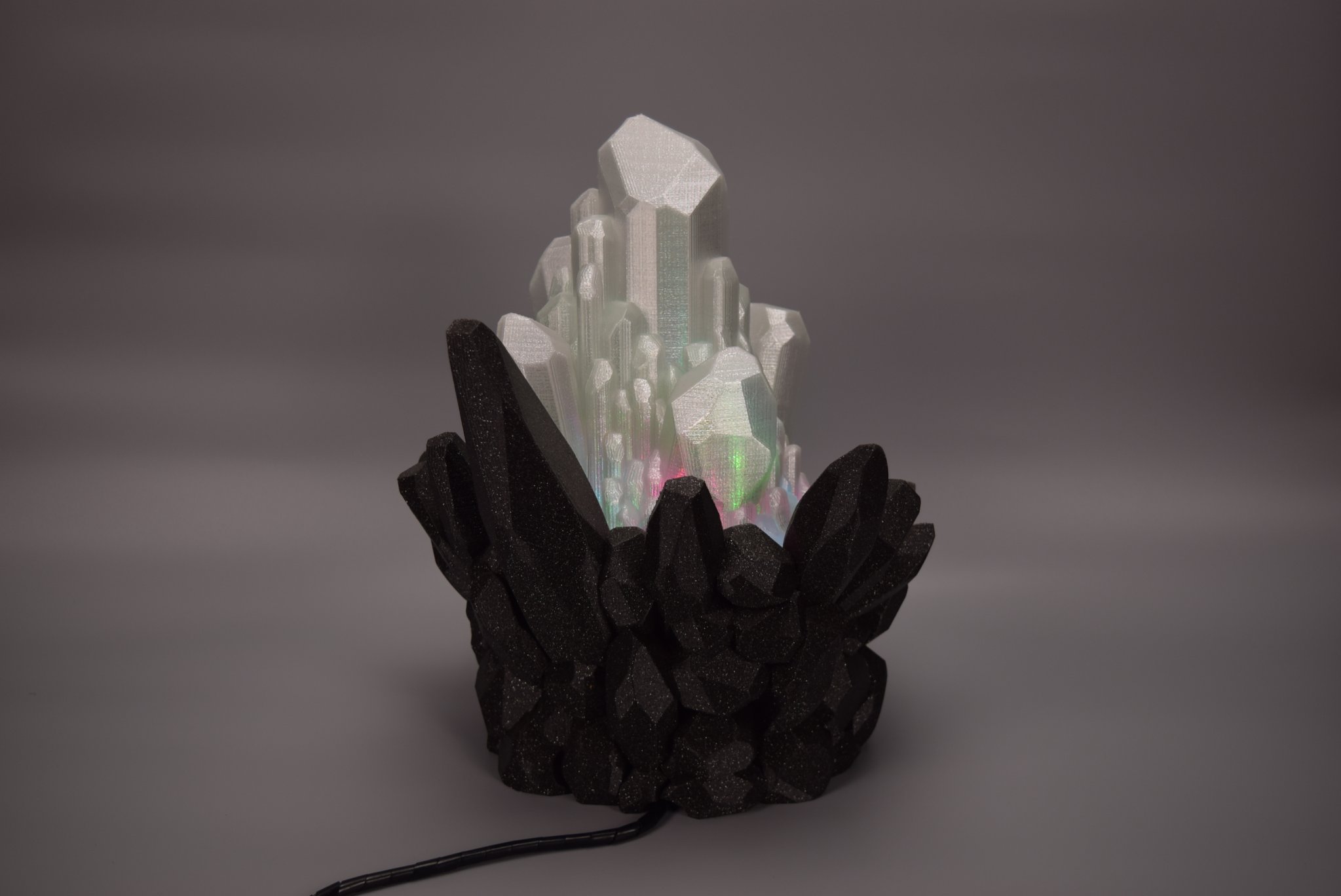 Đèn Led pha lê 2 với nhiều màu sắc kết hợp