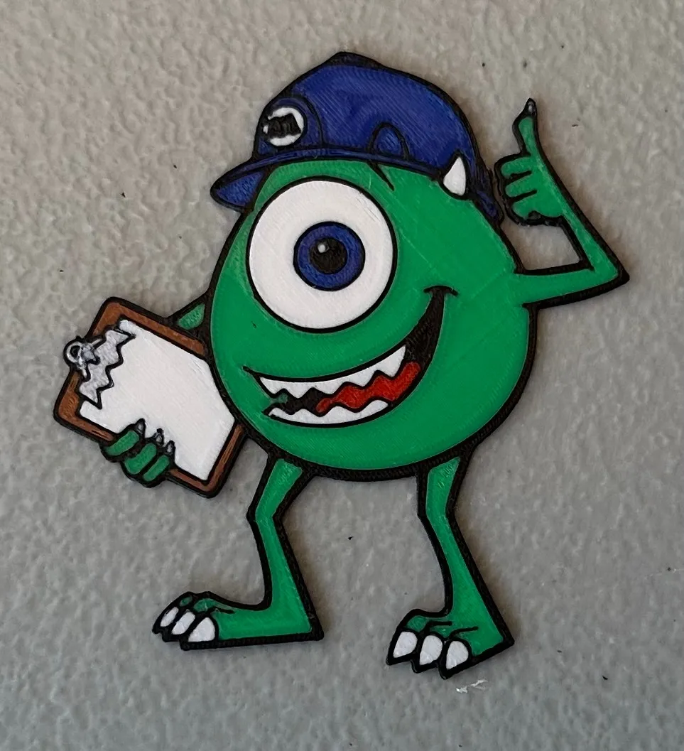Nam châm Mike Wazowski đa sắc màu 7 màu