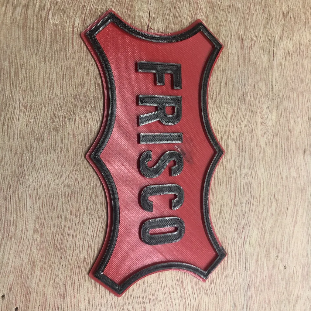Biển hiệu nhà ga Frisco in 3D hoặc laser