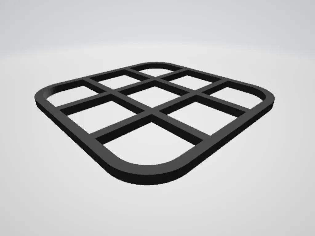 Bảng trò chơi Morpion (Tic Tac Toe) thiết kế đơn giản