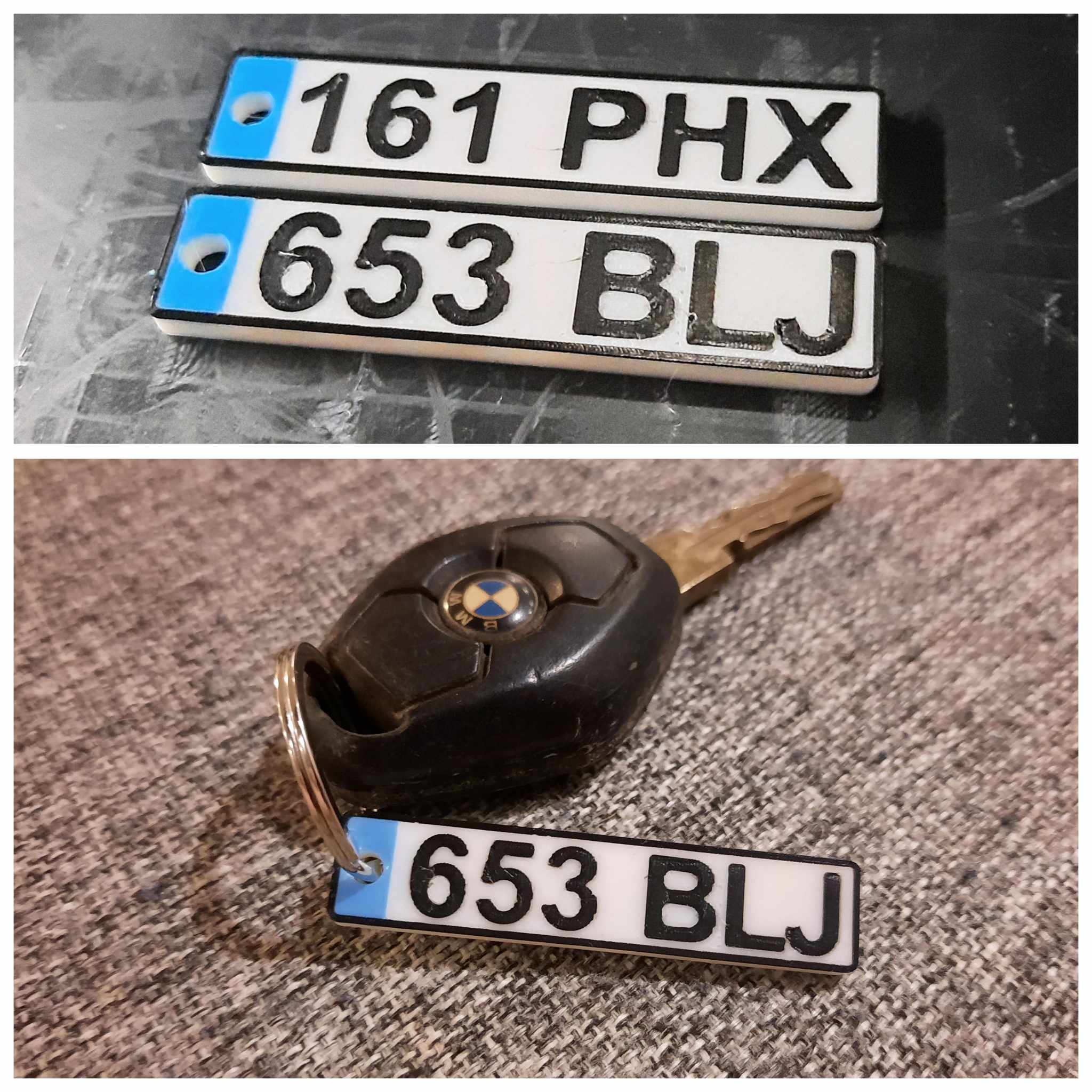 Móc khóa biển số xe EU độc đáo và tiện lợi