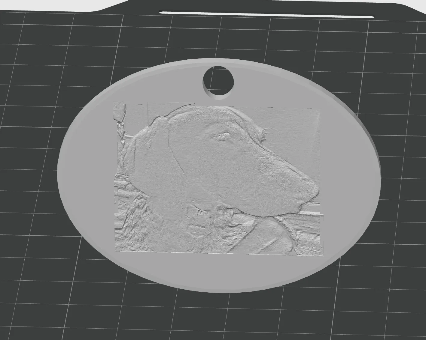 Móc chìa khóa chó German Shorthaired Pointer GSP bằng lithophane