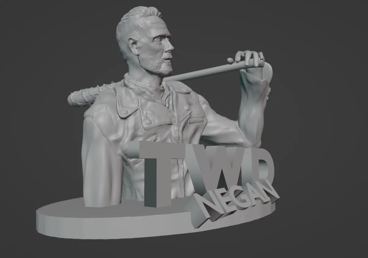 Tượng bán thân Negan trong The Walking Dead