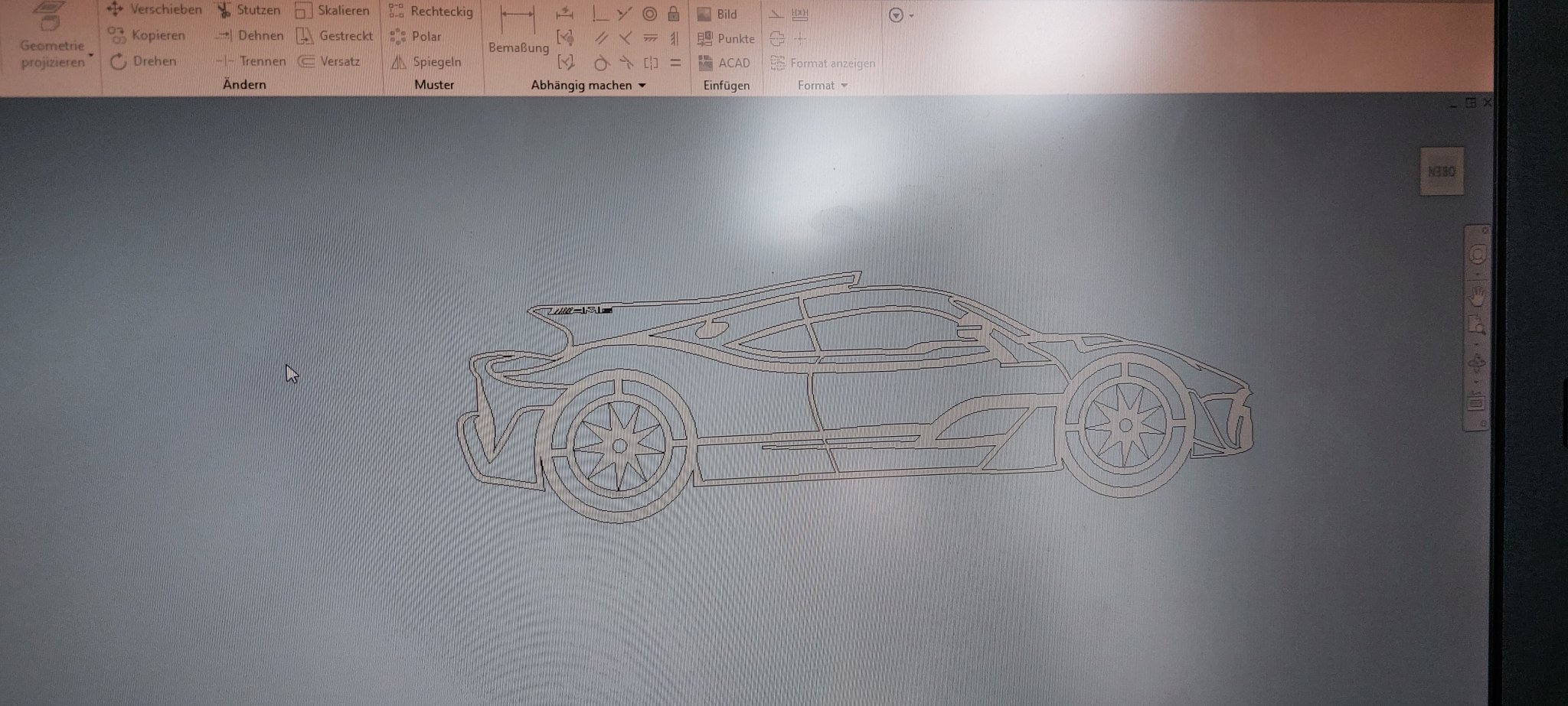 Silhouette của xe Mercedes Benz AMG ONE