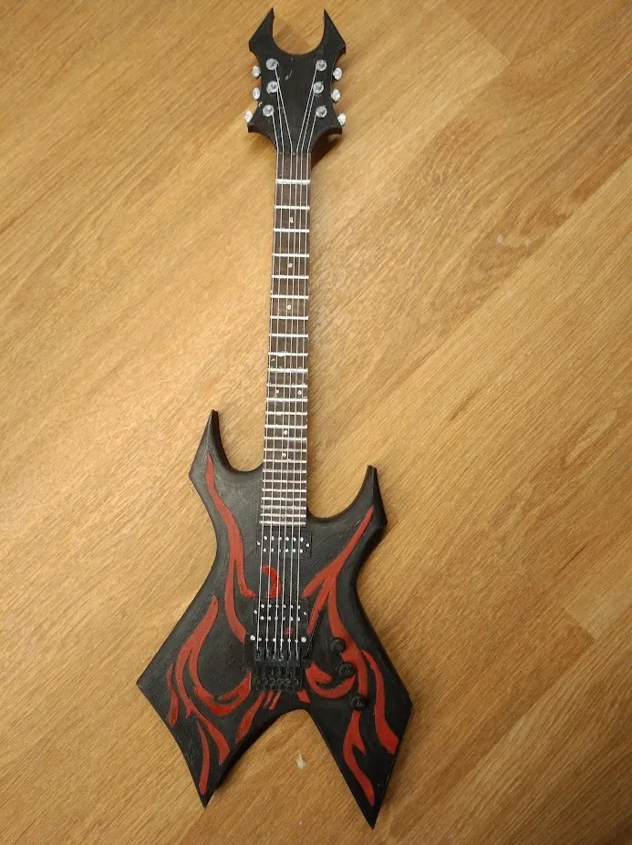 Mô hình guitar mini Bc Rich Warlock phong cách địa ngục