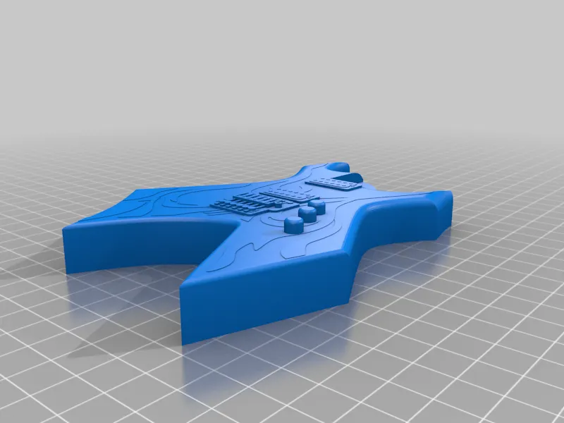 Mô hình guitar mini Bc Rich Warlock phong cách địa ngục