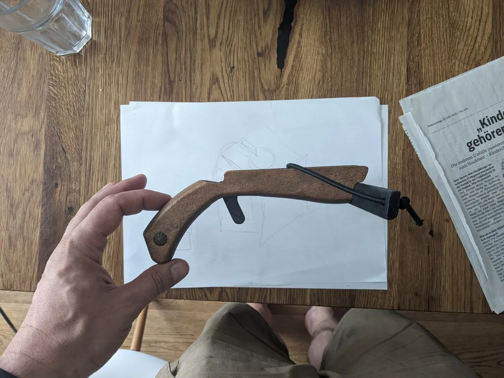 Nỏ cao su trẻ em bằng nút bần in 3D