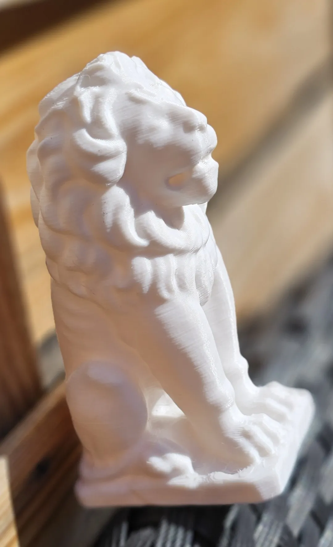 Sư tử ngồi được tạo ra từ photogrammetry