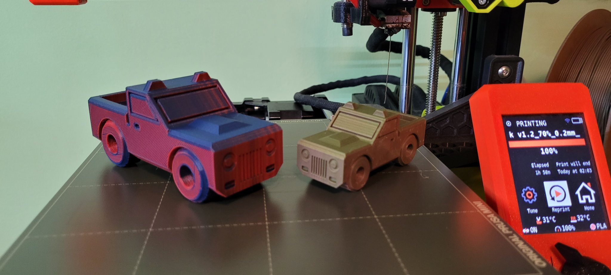 Xe tải đồ chơi in tại chỗ dễ in