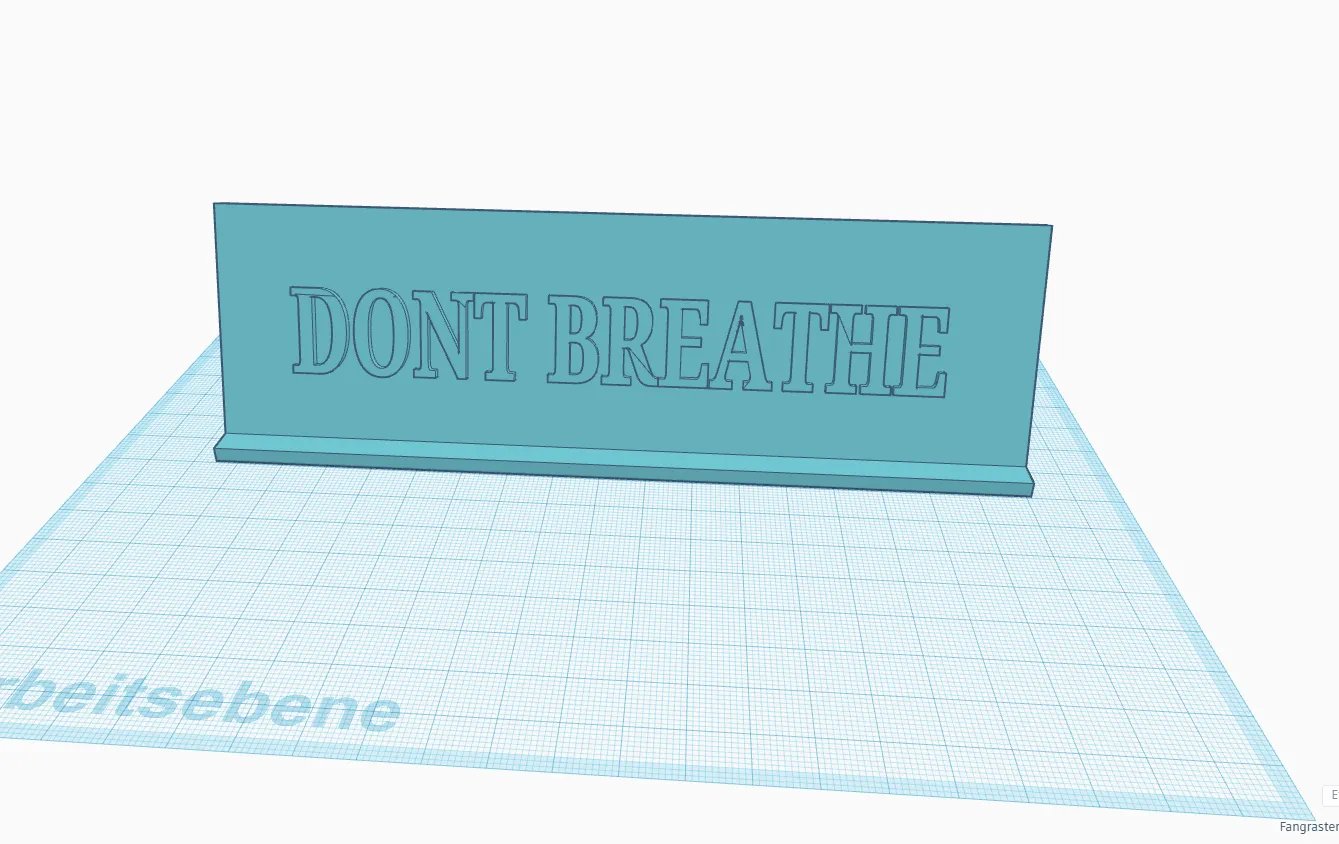 Mô hình nghệ thuật DONT BREATHE với thiết kế độc đáo