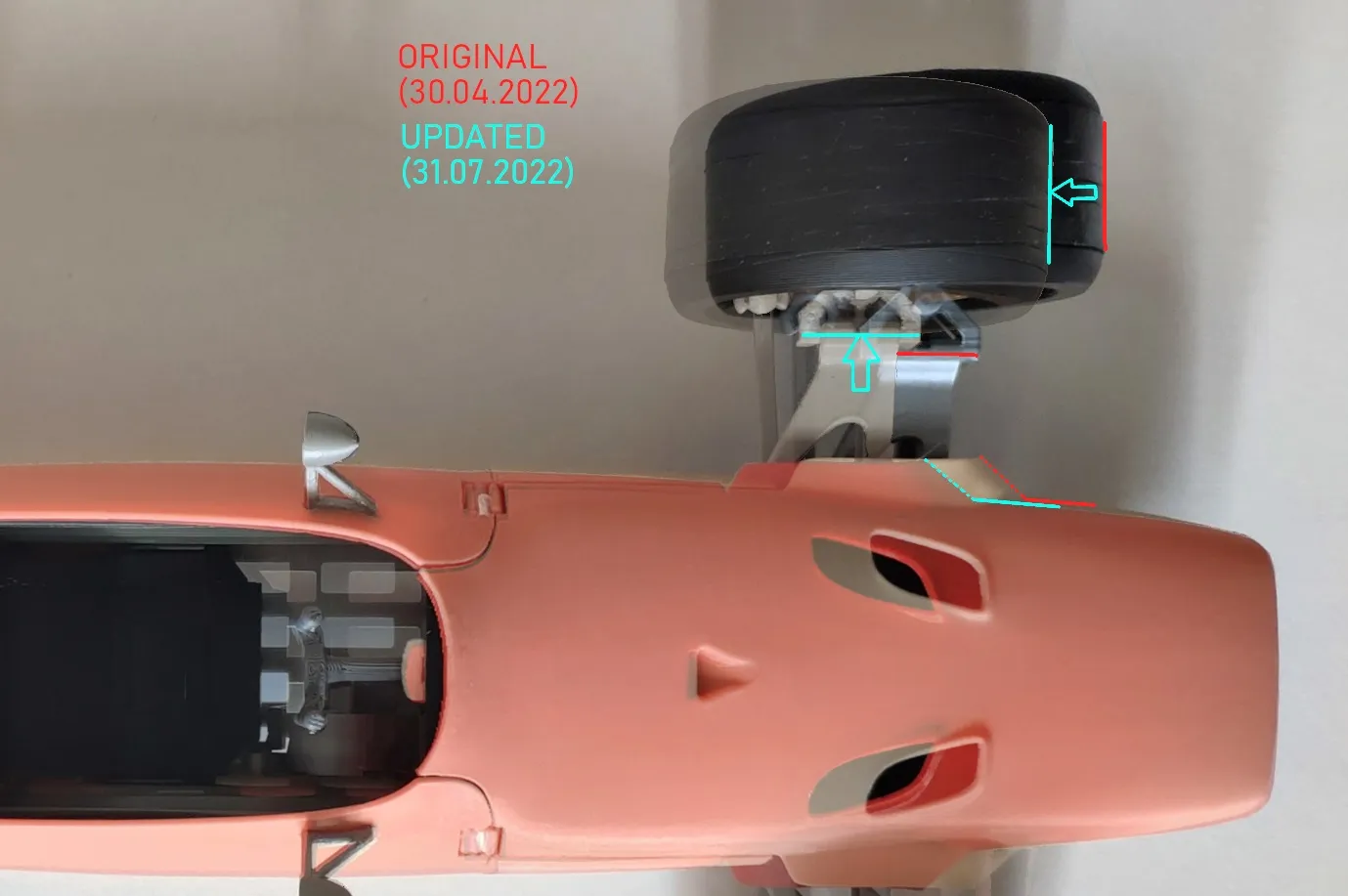 Mô hình xe đua SCARBO SVF1 với cửa và động cơ hoạt động